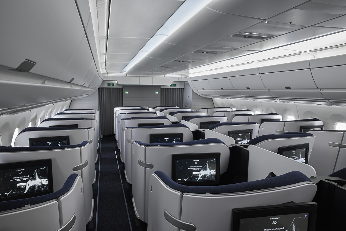 Per Finnair le nuovissime e spaziose cabine di Business Class e la nuova Premium Economy