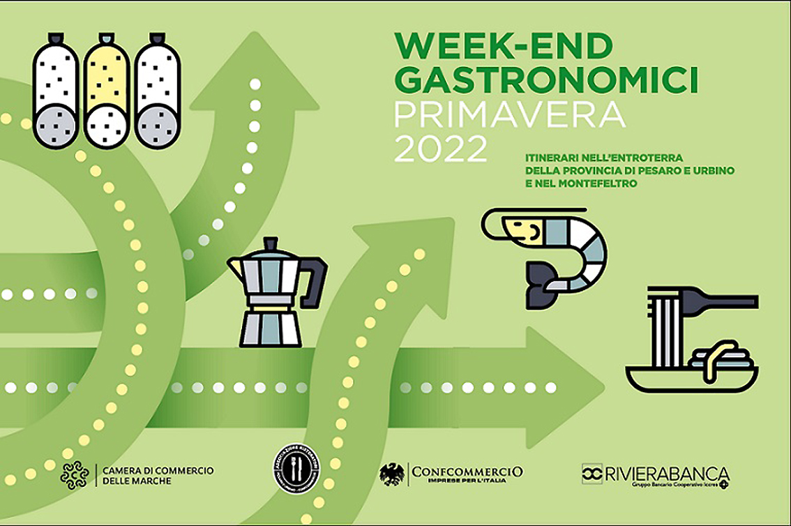 Al via i Weekend Gastronomici di Primavera nell’entroterra della provincia di Pesaro-Urbino e nel Montefeltro