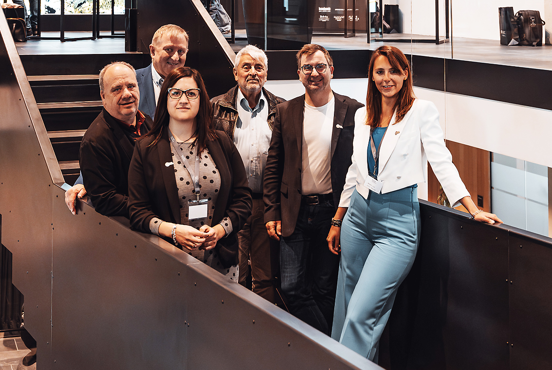 Il Consiglio direttivo di Alpine Pearls: Klaus Messner, Peter Brandauer, Marta Covi, Hans Hartmann, Klemen Langus, Rebecca Viale