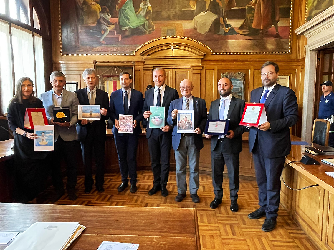 Il gruppo dei premiati ad Asiago