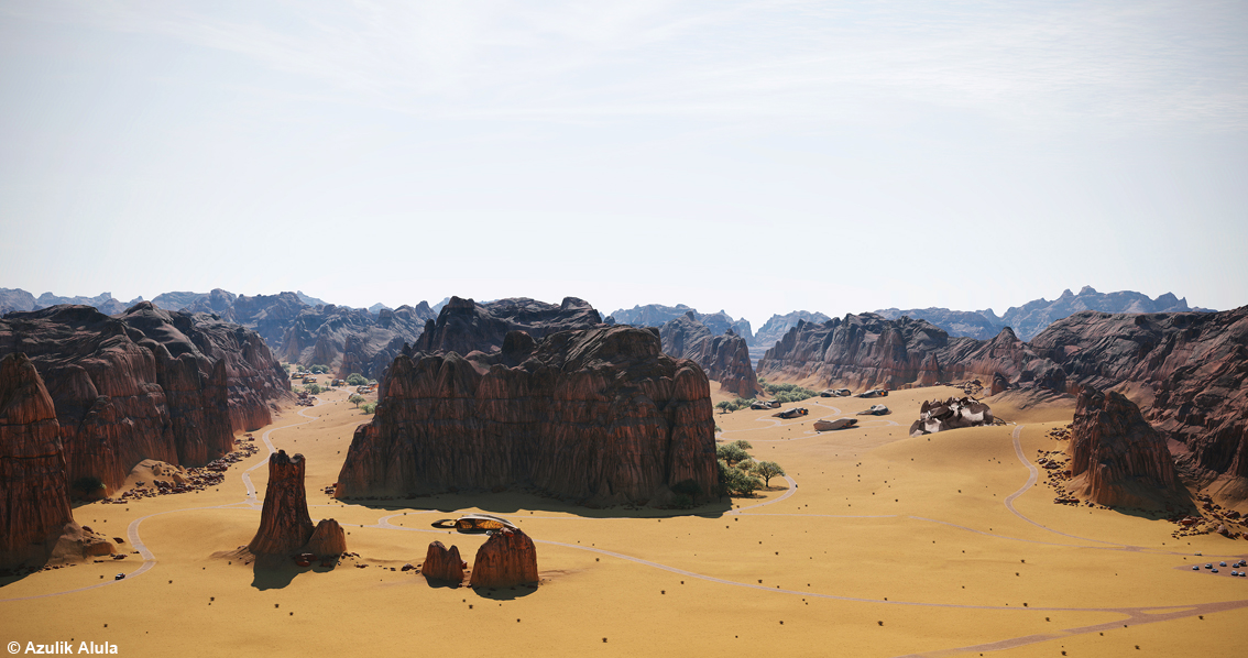 Connessione sensoriale tra ospiti e patrimonio naturale: ad AlUla un incredibile eco-luxury resort per un luogo da favola
