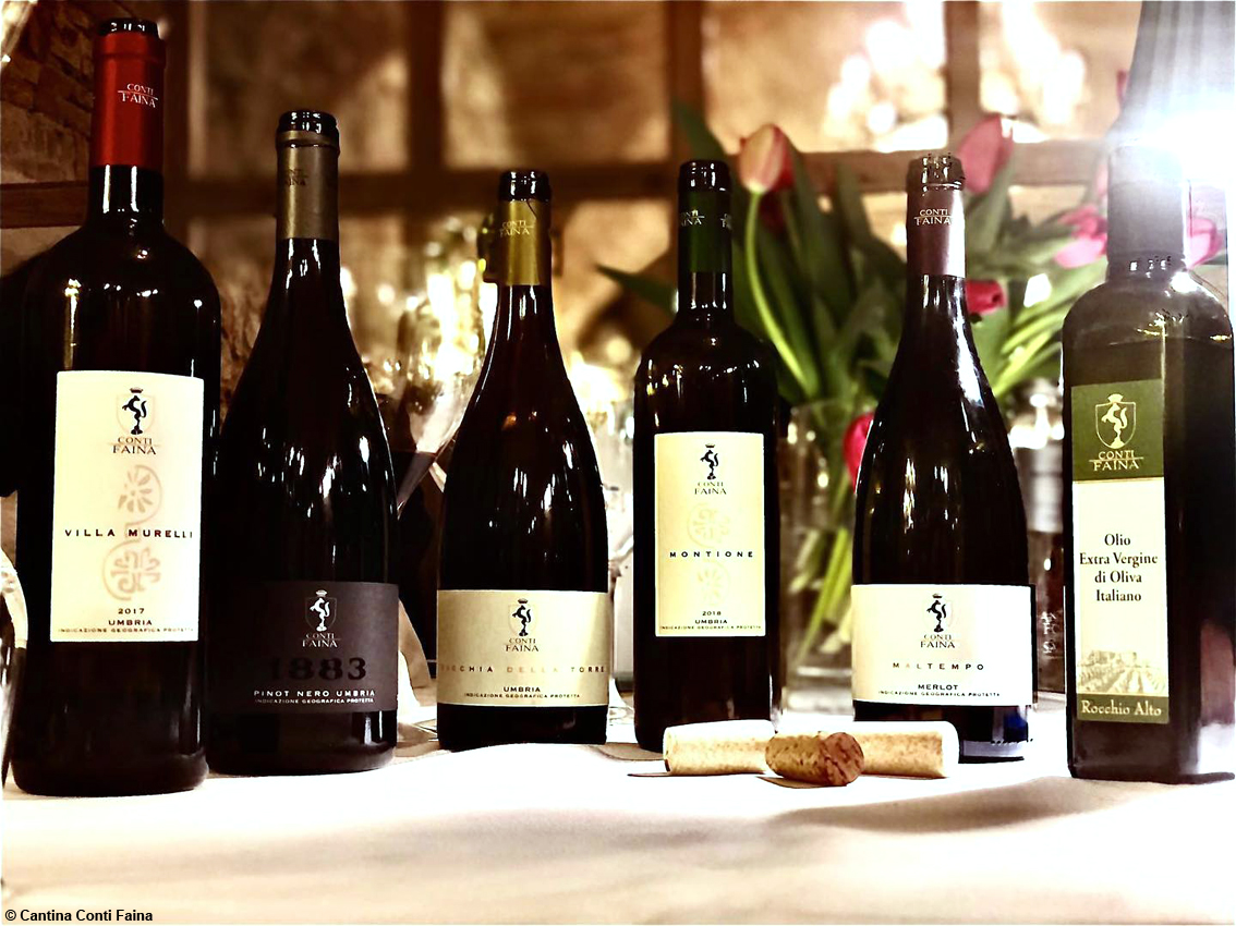 Umbria, sotto il castello di Collelungo le antiche gallerie della Cantina svelano il gustoso mondo dei Conti Faina