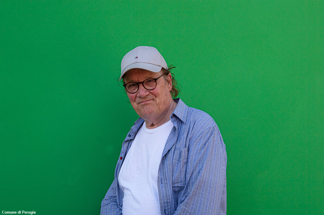 Umbria Jazz: wall drawing dell’artista britannico David Tremlett sulle pareti della Casa degli artisti a Perugia