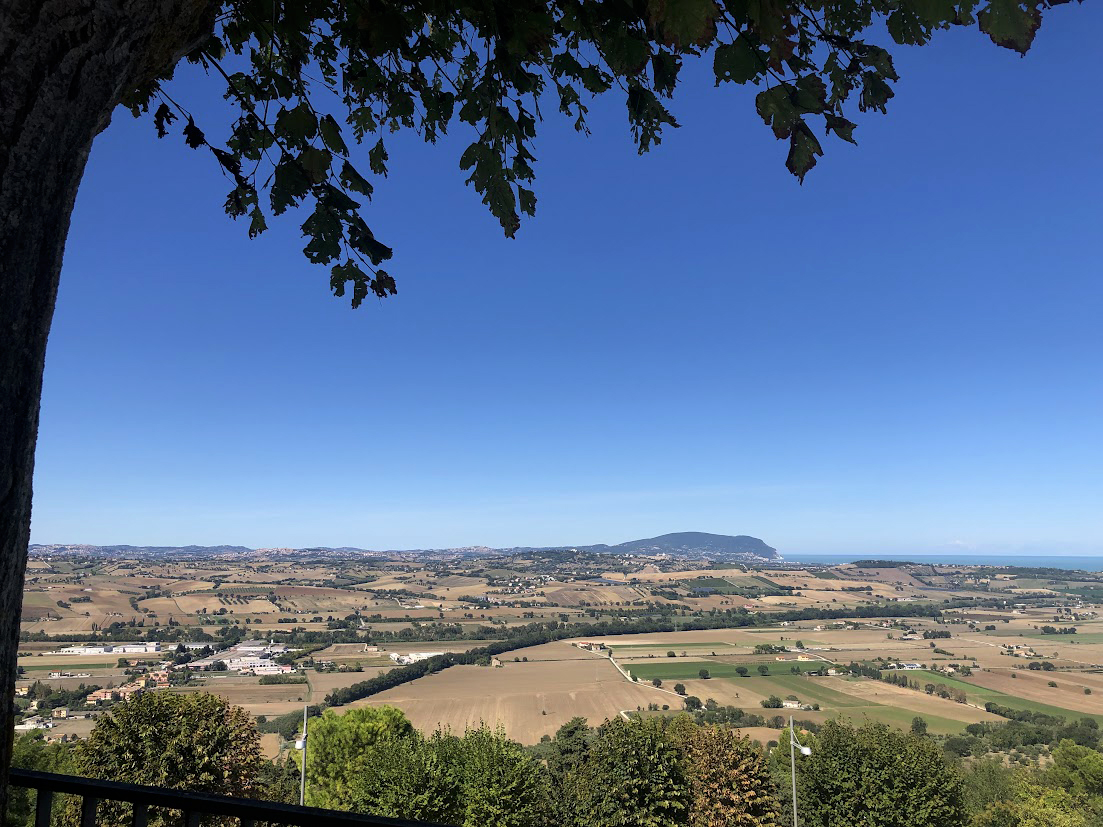 Vista sul Conero da Potenza Picena