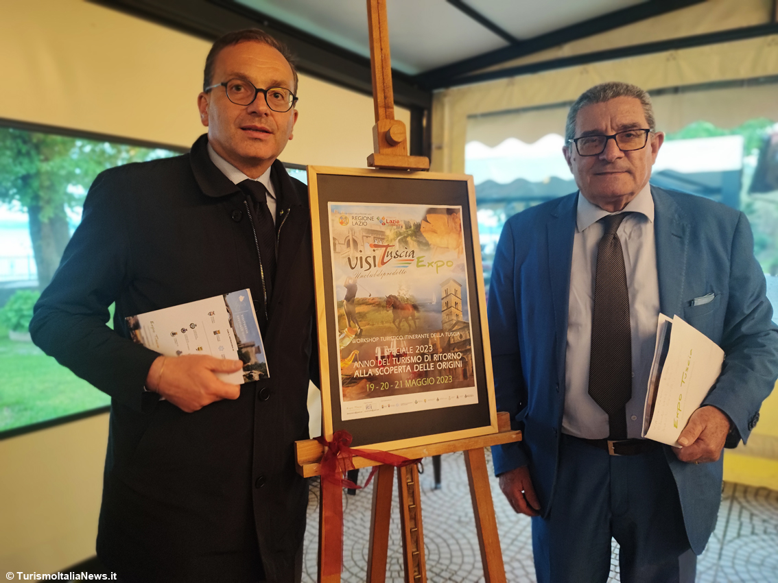 Il sindaco di Bolsena, Paolo Dottarelli con Vincenzo Peparello, presidente della Dmo Expo Tuscia