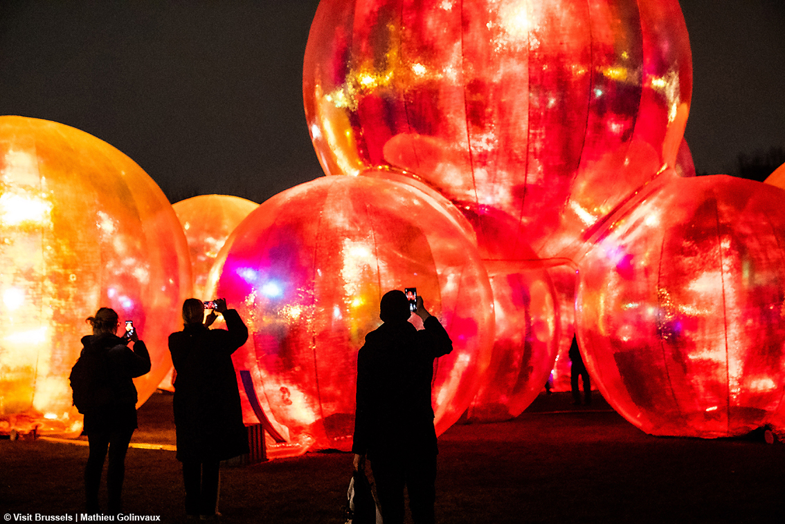 Bright Festival: Bruxelles si illumina con i colori dell'Europa per la presidenza belga del Consiglio dell'Unione