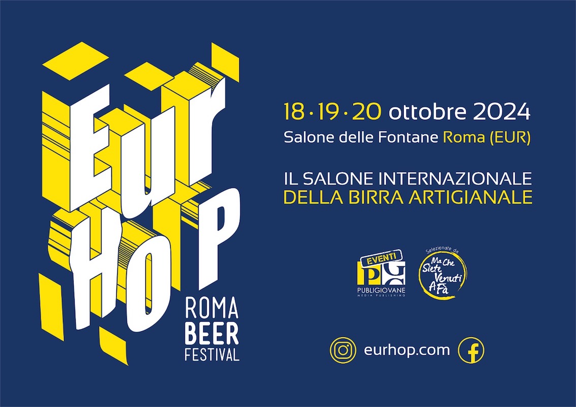 EurHop, Roma Beer Festival, al salone internazionale della birra artigianale arriva il sacerdote mastro-birraio