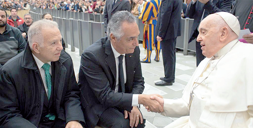 Il ministro del turismo giordano in udienza dal Papa