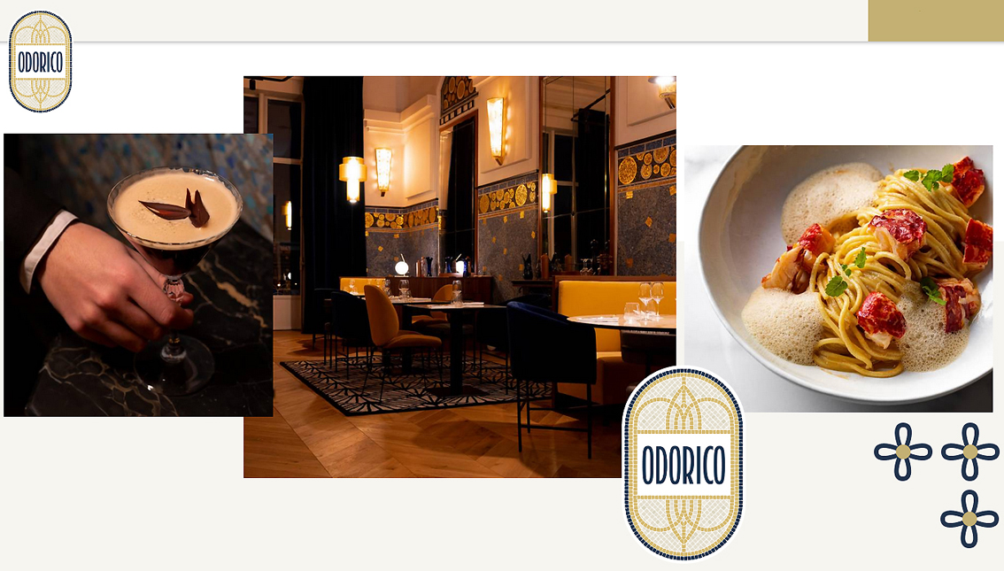 Menù a sorpresa ed eco-impegno al Restaurant Odorico di Angers, viaggio gastronomico nel know-how di Isidoro Odorico, mosaicista italo-bretone