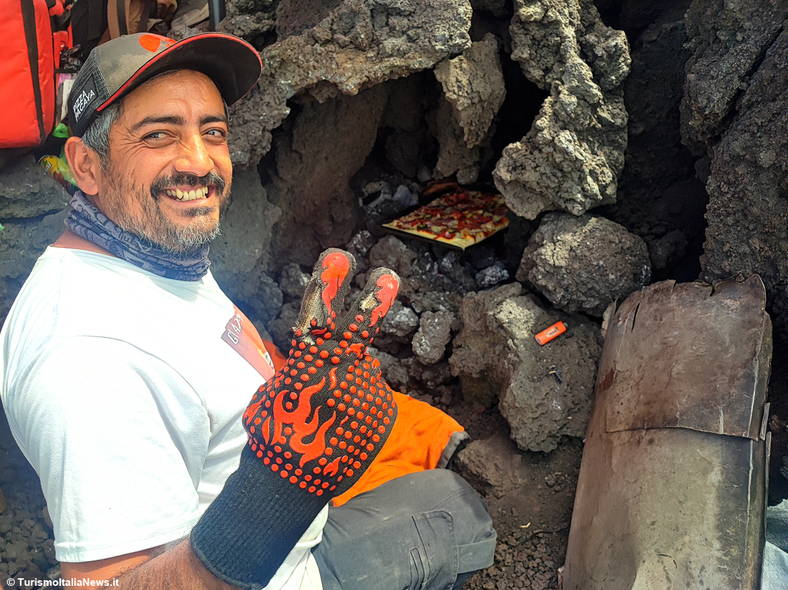 Chef Mario David García, inventore dell’Artes culinarias del Pacaya e soprattutto della Pizza Pacaya