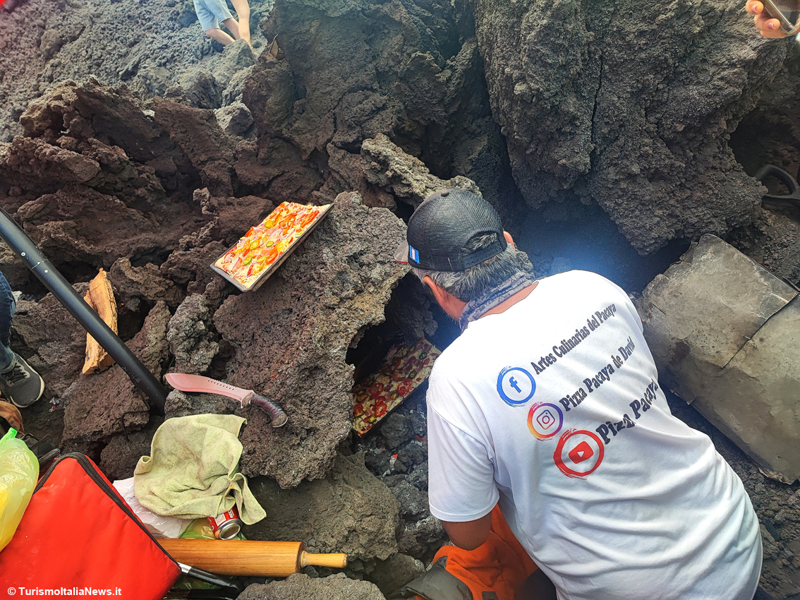 Chef Mario David García, inventore dell’Artes culinarias del Pacaya e soprattutto della Pizza Pacaya