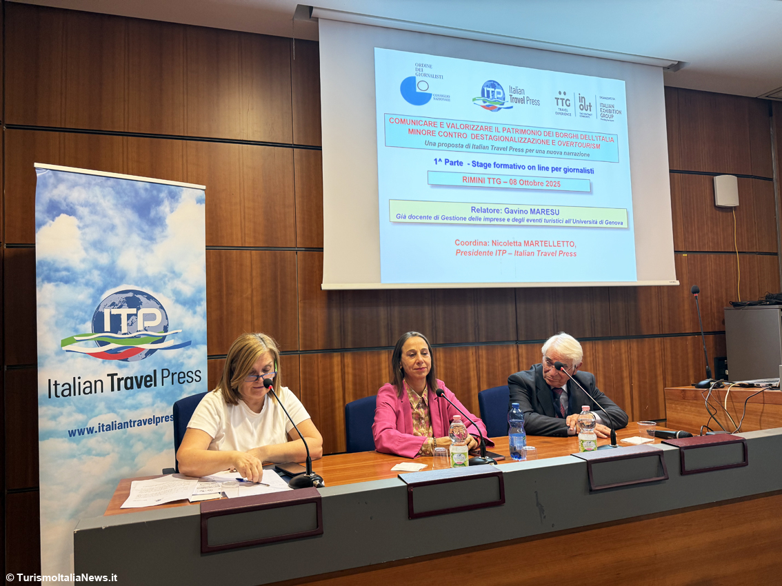 La presidente dell’Enit, Alessandra Priante al corso di formazione di Italian Travel Press Itp su “Comunicare e valorizzare il patrimonio dei borghi dell’Italia ‘minore’ contro destagionalizzazione e overtourism”, coordinato dalla presidente Nicoletta Martelletto