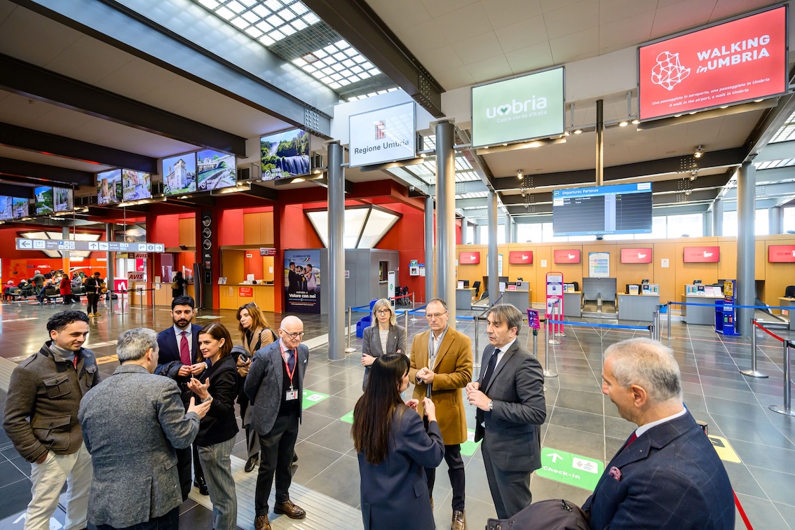 L’Aeroporto dell’Umbria si rinnova: il terminal diventa vetrina del territorio e porta d’accesso all’identità regionale
