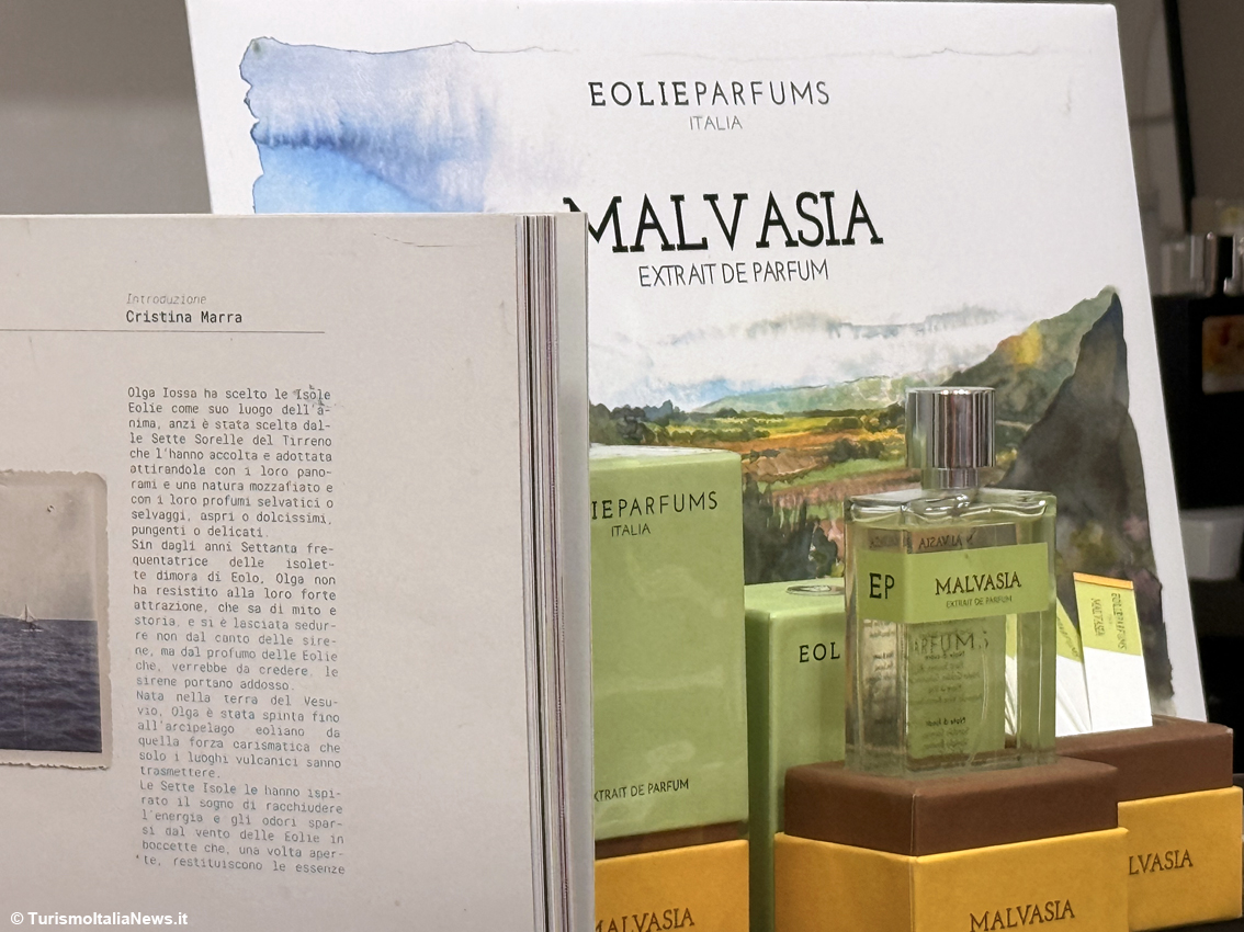 Malvasia, il vento delle Eolie diventa profumo: Olga Iossa cattura l'ora dorata delle Sette Sorelle in una fragranza da indossare