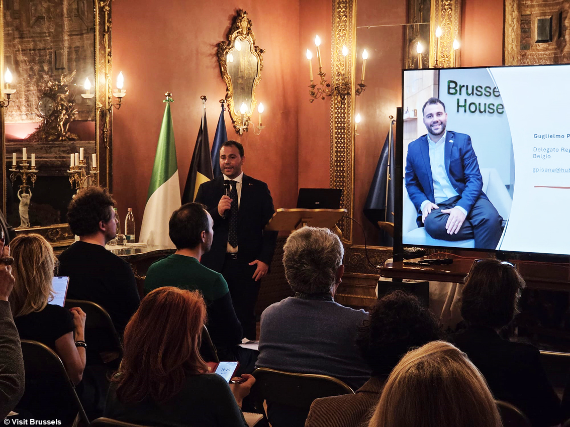 Guglielmo Pisana, delegato della Regione di Bruxelles in Italia, Malta e San Marino presso l'Ambasciata del Belgio