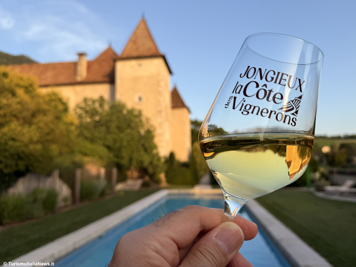Qui il vino si sposa con otto secoli di storia: lo Château de La Mar, il castello che domina il Marestel, in Savoia